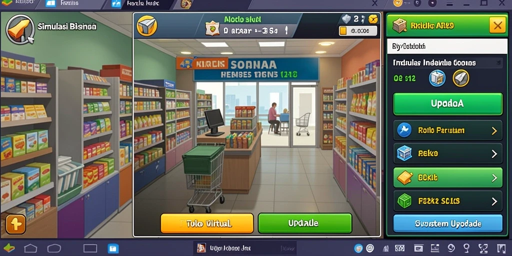 Tangkapan layar dari permainan level baru yang menantang.