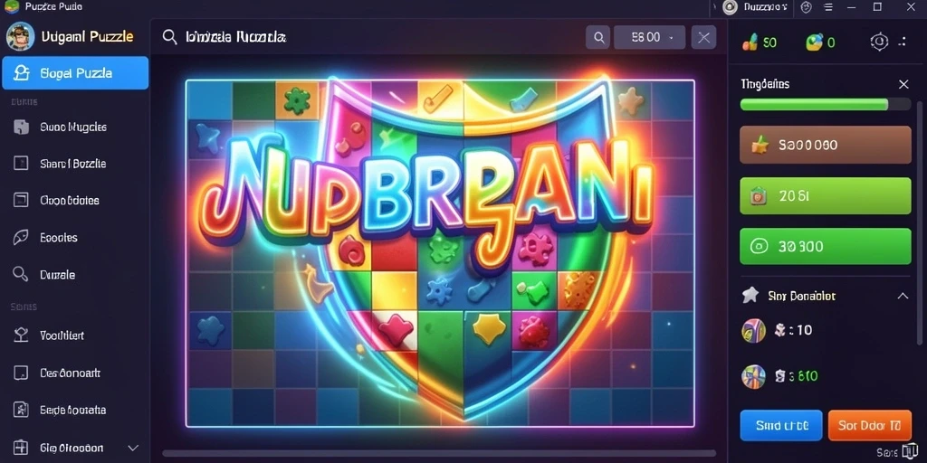 Tampilan awal game yang memukau dan penuh warna.