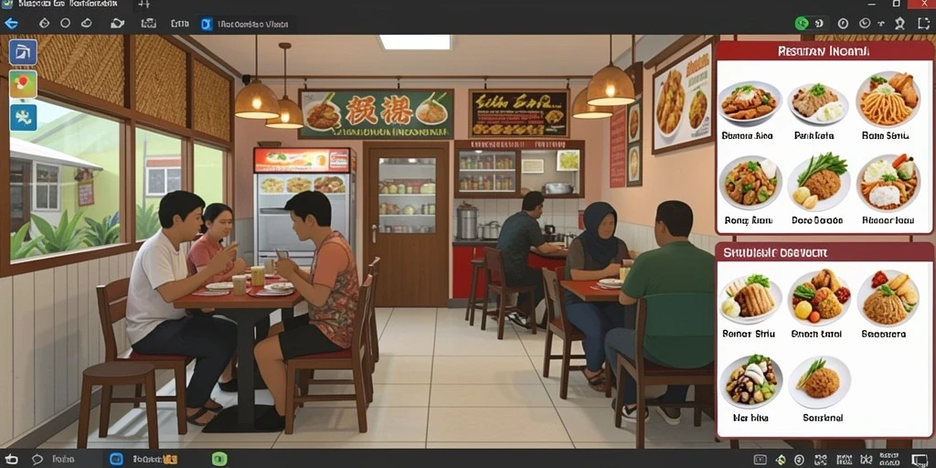 Screenshot menunjukkan tampilan grafis yang menawan.