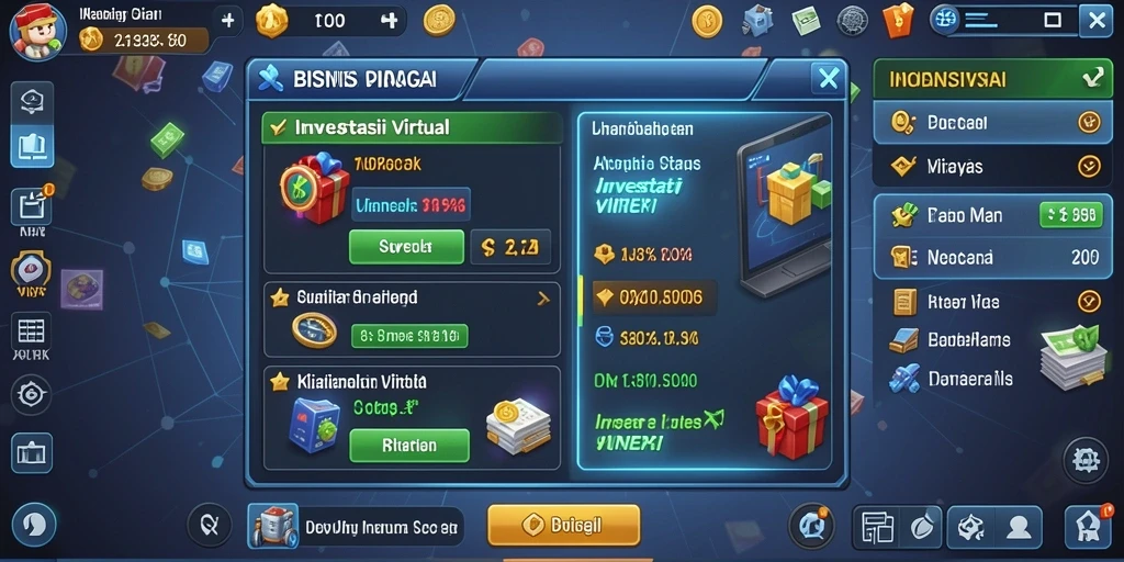 Tampilan menu utama VT38 yang menarik.
